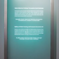 Panel szklany w Muzeum Narodowym w Kielcach